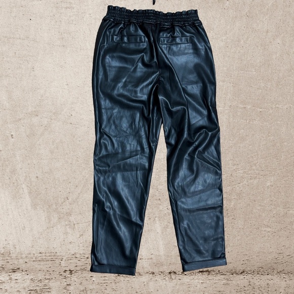 Tribal Black Track Pants with Elastic Waistband and Relaxed Fit - Picture 2 of 4